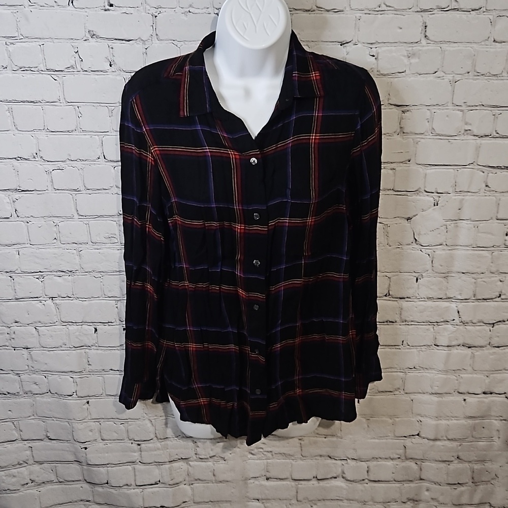 Old Navy flowy plaid flannel
